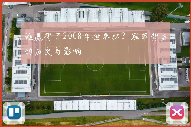 谁赢得了2008年世界杯？冠军背后的历史与影响